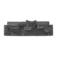 MODULSOFA SEPHI Anthrazit Cord - Anthrazit/Schwarz, Kunststoff/Textil (375/62/109cm) - KAWOLA