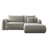 ECKSOFA Moho, Seite: Rechts - Hellgrau/Schwarz, Holz/Kunststoff (254/162cm) - MIRJAN24