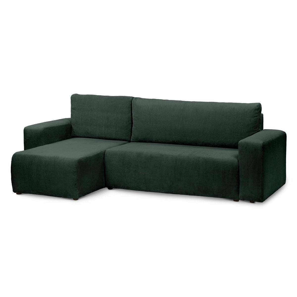ECKSOFA Kingi Grün - Grün, Textil (244/83/142cm) - Pillovely