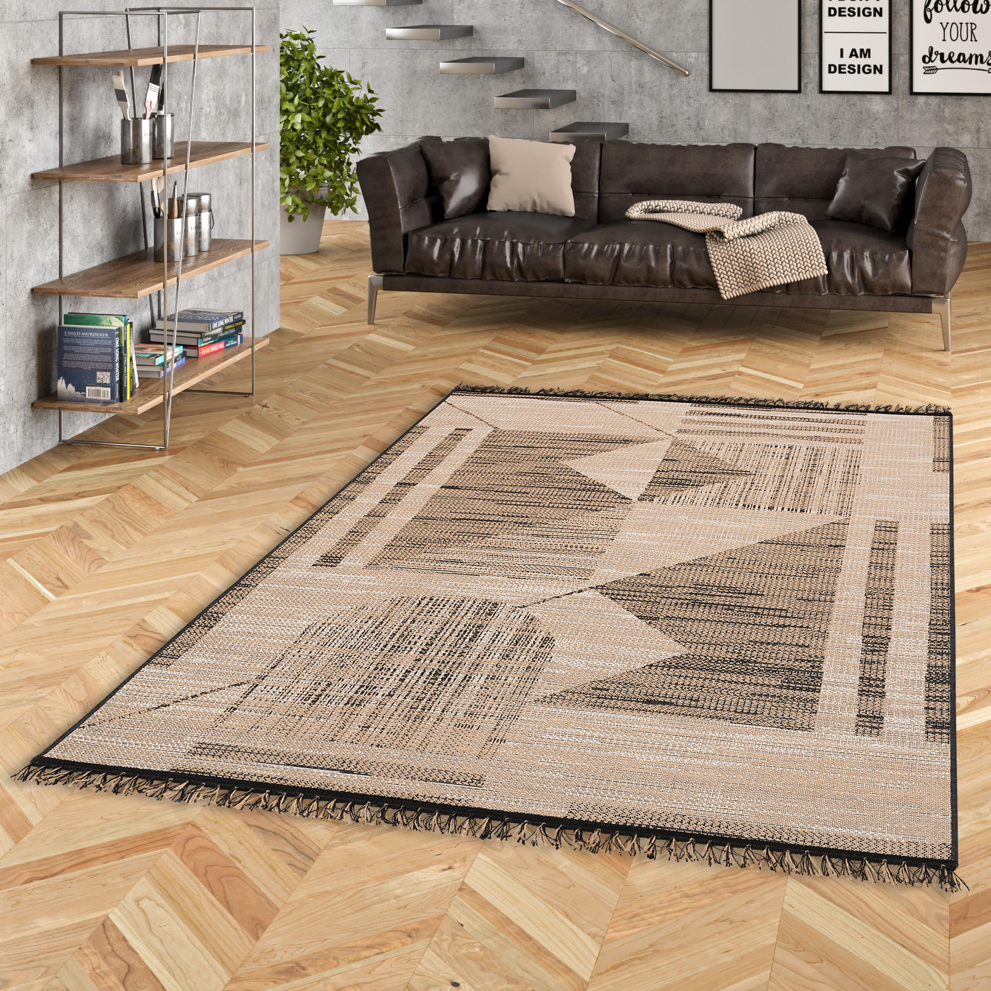 JUTE NATUR ETHNO STYLE TEPPICH ORIGIN MODERN - Beige, Textil (80/150cm) - Pergamon
