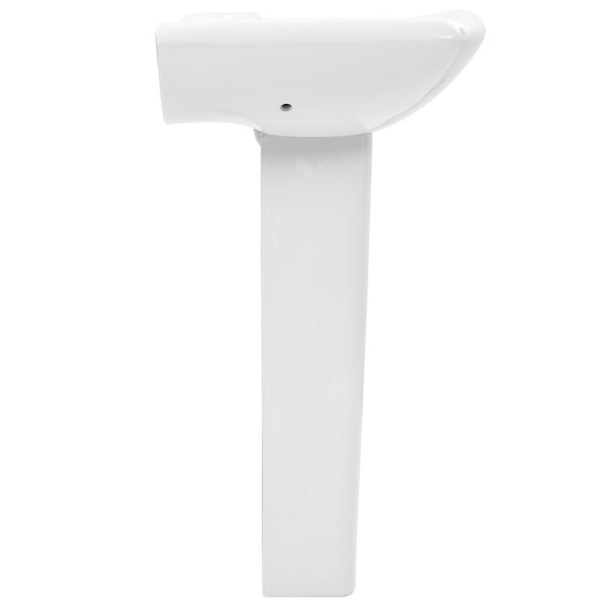 WASCHBECKEN Freistehendes Mit Säule Keramik Weiss 580/470/200 Mm - Weiß, Keramik (47/20/58cm) - vidaXL