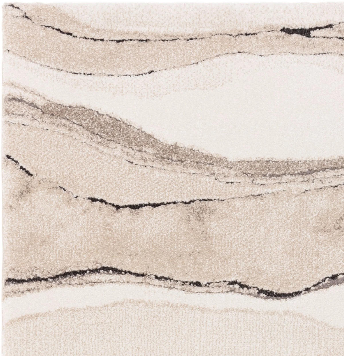 TEPPICH Flachgewebe SWELL Beige 120 x 170 cm - Beige, Textil (120/170cm) - Novatrend