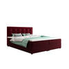 BOXBETT FADO 22 mit Matratze H3, Bonell und Topper 180x200 Itaka 34 - Rot, Holz/Textil (180/200cm) - Bedante