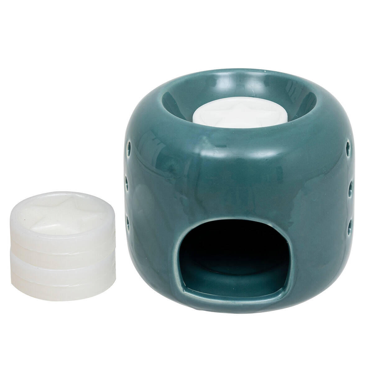DUFTLAMPE Keramik - Blau, Keramik (12/10/12cm) - Atmosphera Createur d´interieur
