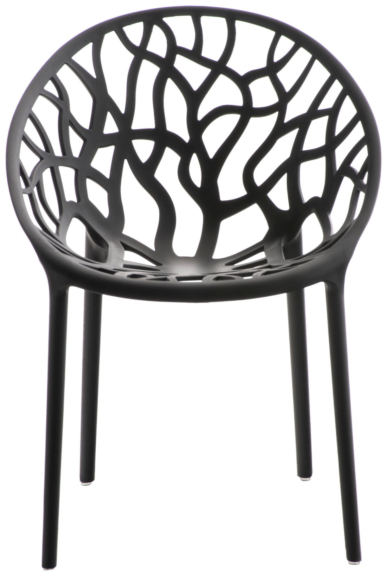 GARTENSTUHL Kunststoff schwarz - Schwarz, Kunststoff (59/80/60cm) - CLP