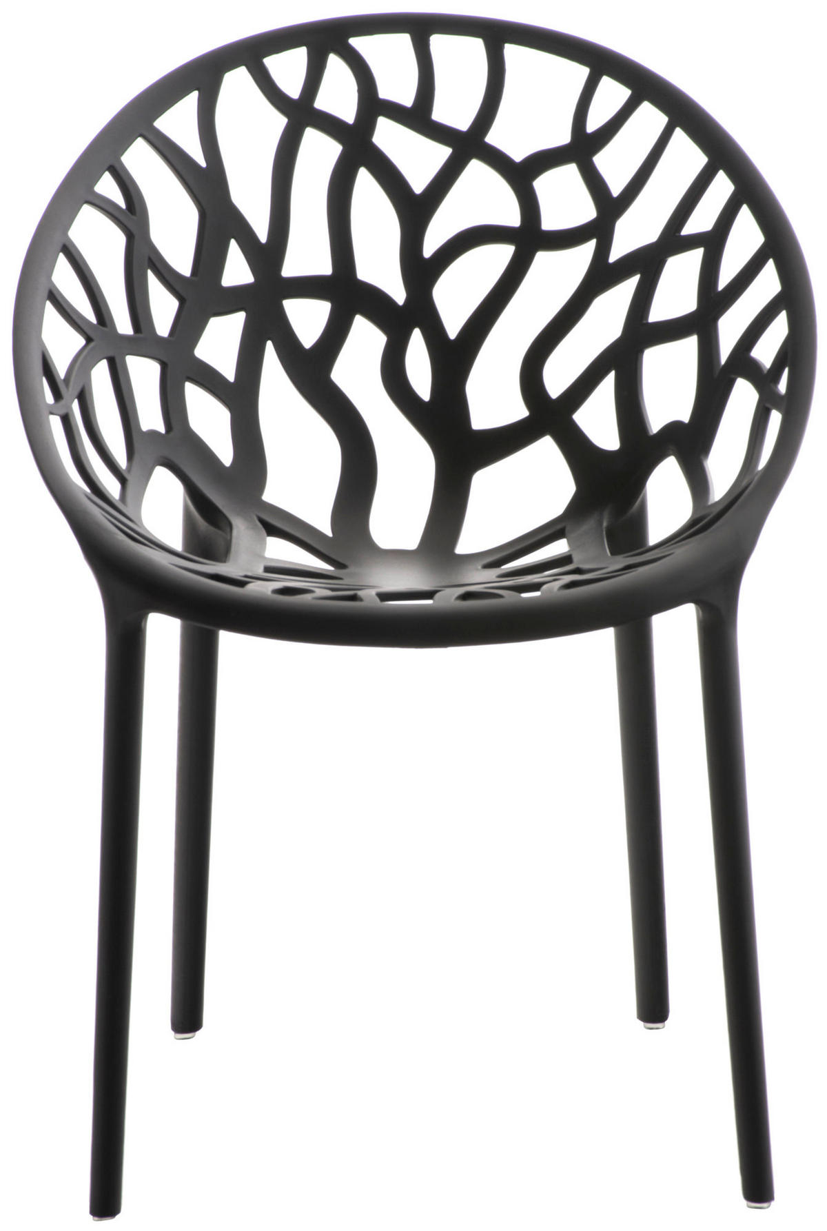 GARTENSTUHL Kunststoff schwarz - Schwarz, Kunststoff (59/80/60cm) - CLP