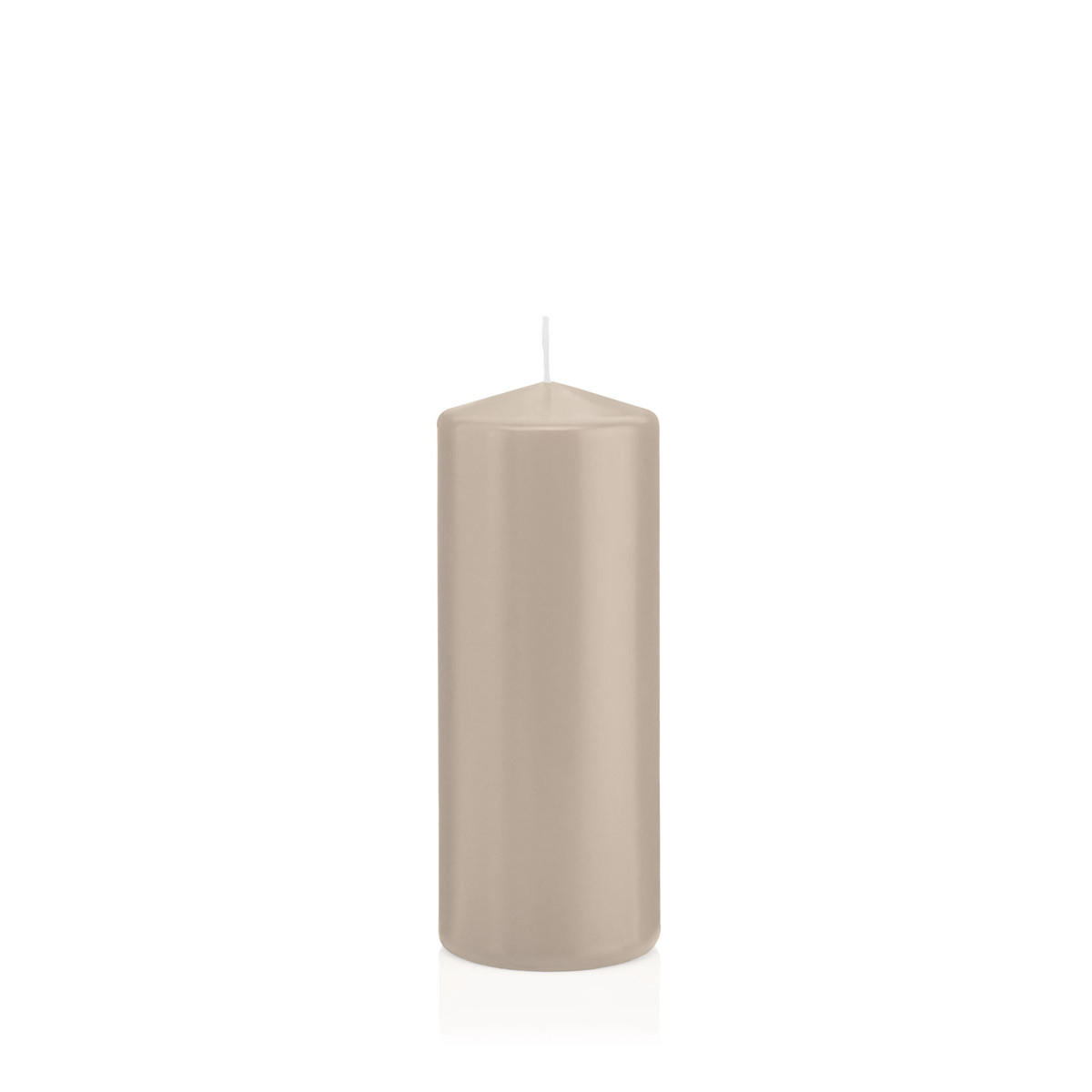 STUMPENKERZEN Schlamm Ø 58 x 150 mm, 16 Stück - Schlammfarben, Paraffin (6/15cm) - Wiedemann Kerzen