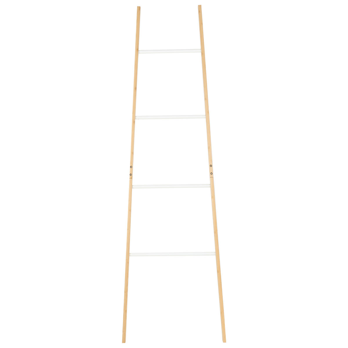HANDTUCHSTÄNDER Bambus Hellbraun Otavalo - Braun/Weiß, Holz (51/178/2cm) - Beliani
