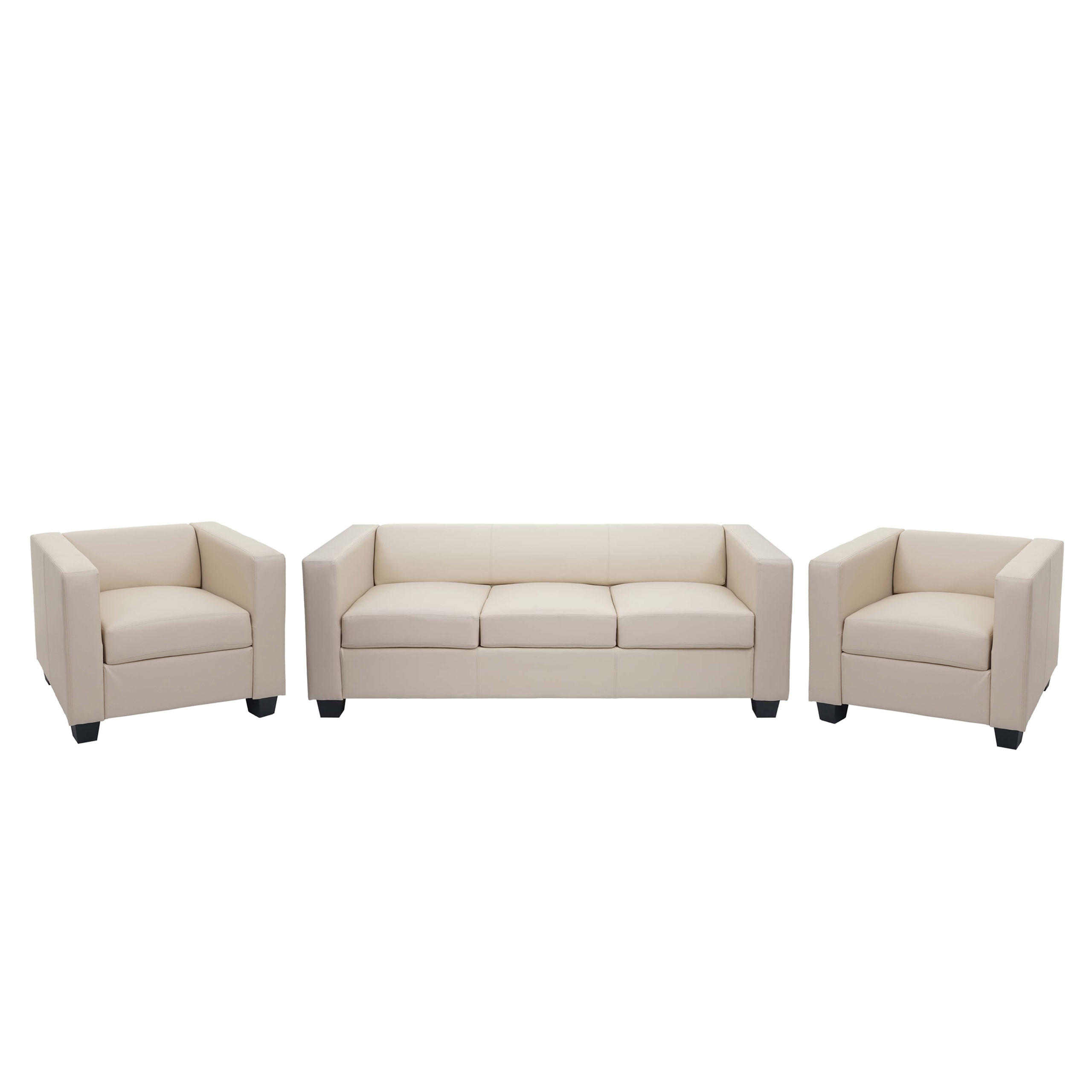 SOFAGARNITUR Cremeweiß - Weiß, Textil (450/70/200cm) - MCW