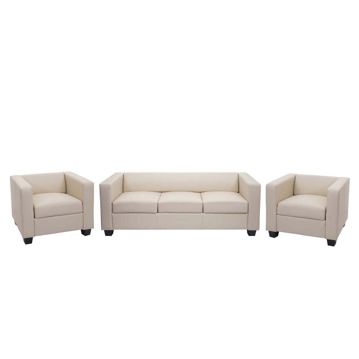 SOFAGARNITUR Cremeweiß - Weiß, Textil (450/70/200cm) - MCW