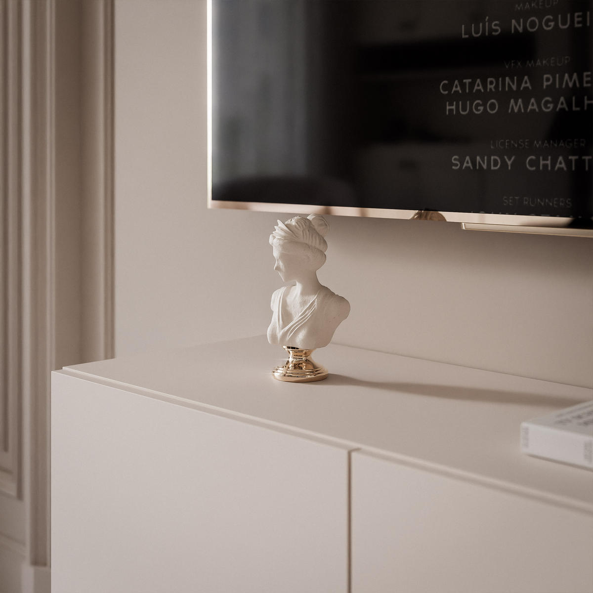TV-LOWBOARD kaschmir, hängend mit LED-Beleuchtung - Kaschmir, Holzwerkstoff (100/36/40cm) - Idohome
