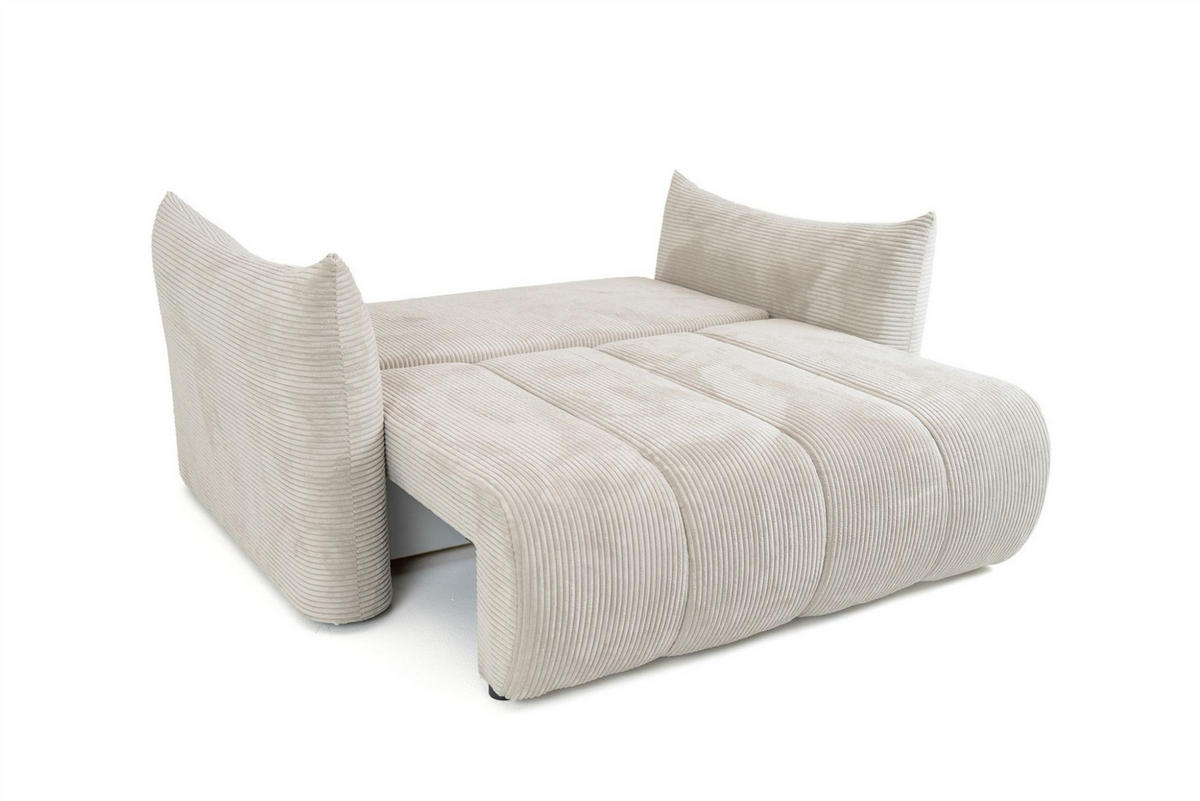 SOFA 2er-sitzer Ontario Mit Liegefunktion - Gelb, Holzwerkstoff/Textil (162/86/101cm) - Fun Möbel