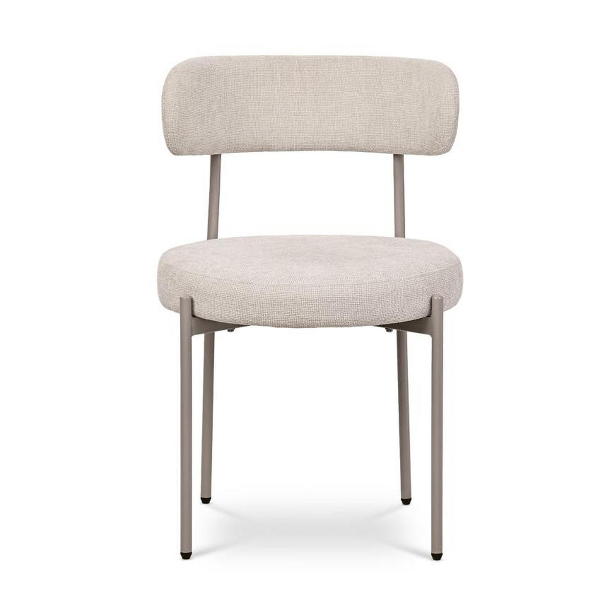 STÜLE 2er-Set Gaby modernen aus beige Chenillegewebe - Beige, Textil/Metall (51/79.5/51cm) - Sicaan