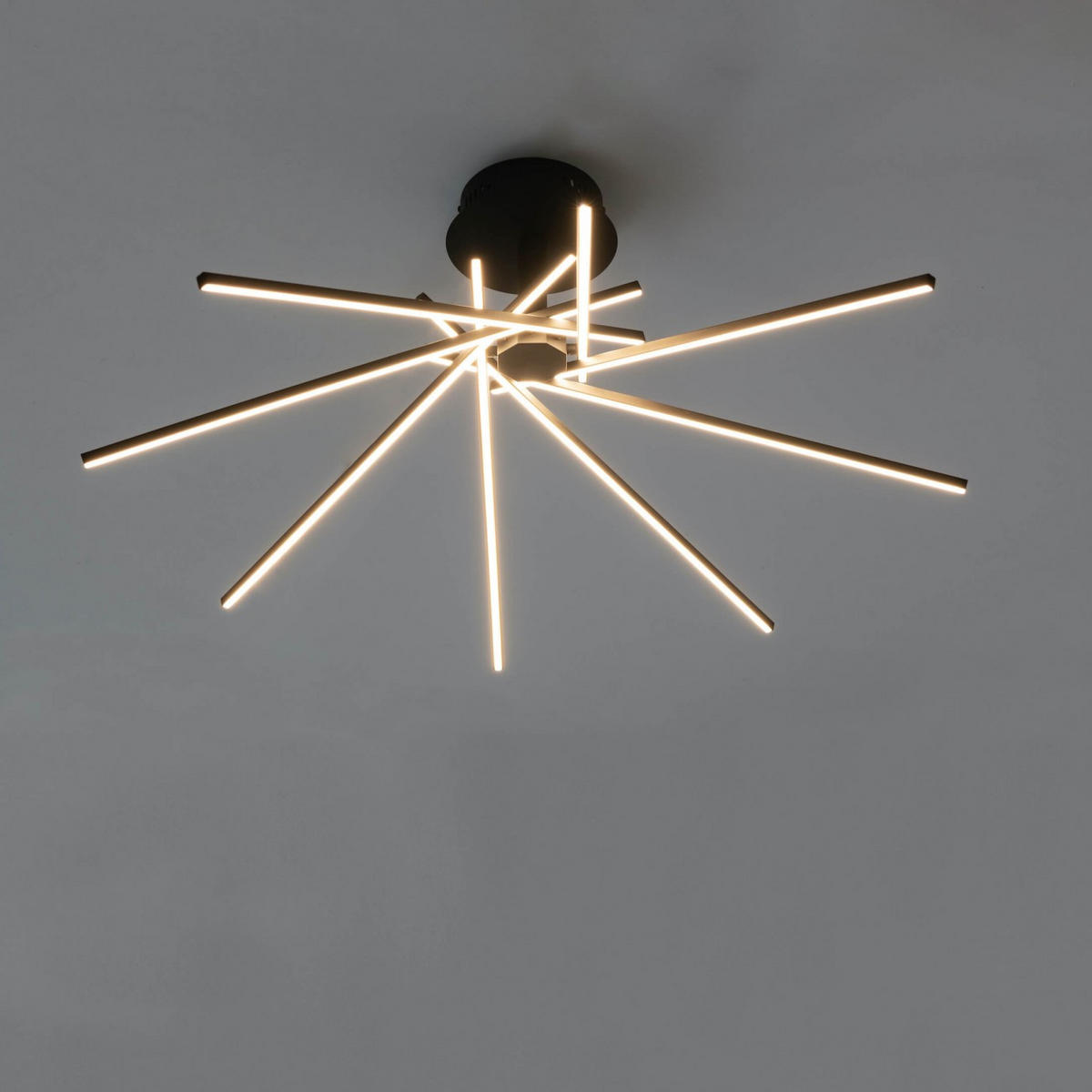 DECKENLEUCHTE Oxo, Schwarz, 55cm - Schwarz, Metall (55/80/55cm) - KOSILUM