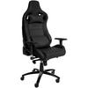 CHEFSESSEL Echtleder schwarz - Schwarz, Leder/Metall (70/129/64cm) - CLP