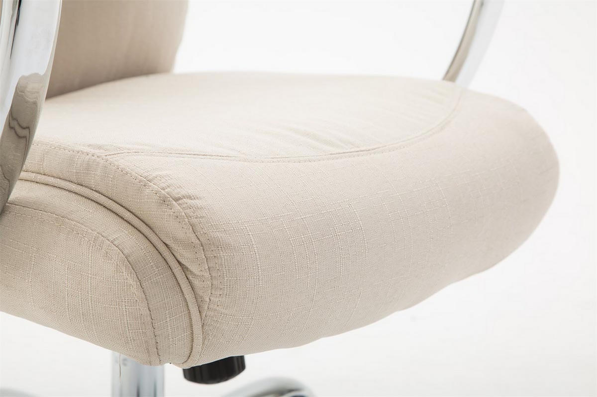 BÜROSTUHL Volute, Stoff Creme - Creme, Textil/Metall (65/125/73cm) - TPFLiving