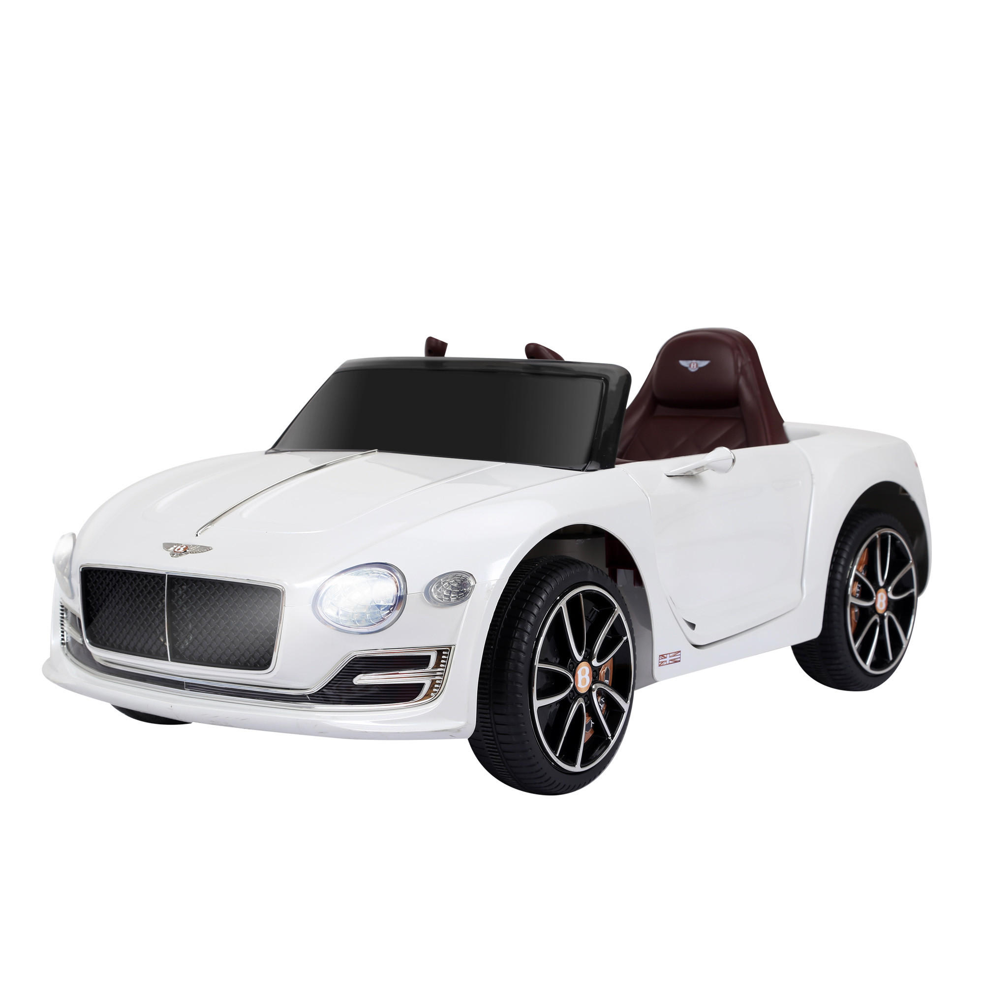 KINDER ELEKTROAUTO, Weiß, Metall+ Kunststoff - Weiß, Metall (33/17.5/24cm) - HOMCOM