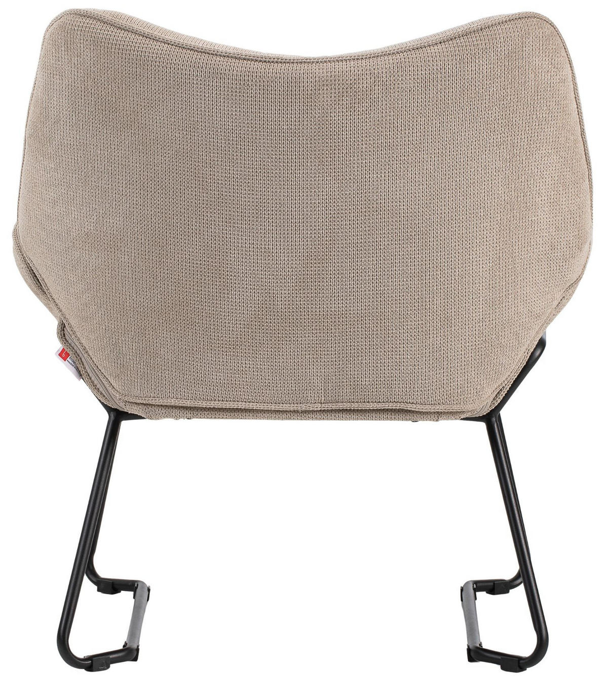 SESSEL Aliano - 4er Set - beige - Beige/Schwarz, Textil/Metall (67/76/73cm) - bene living