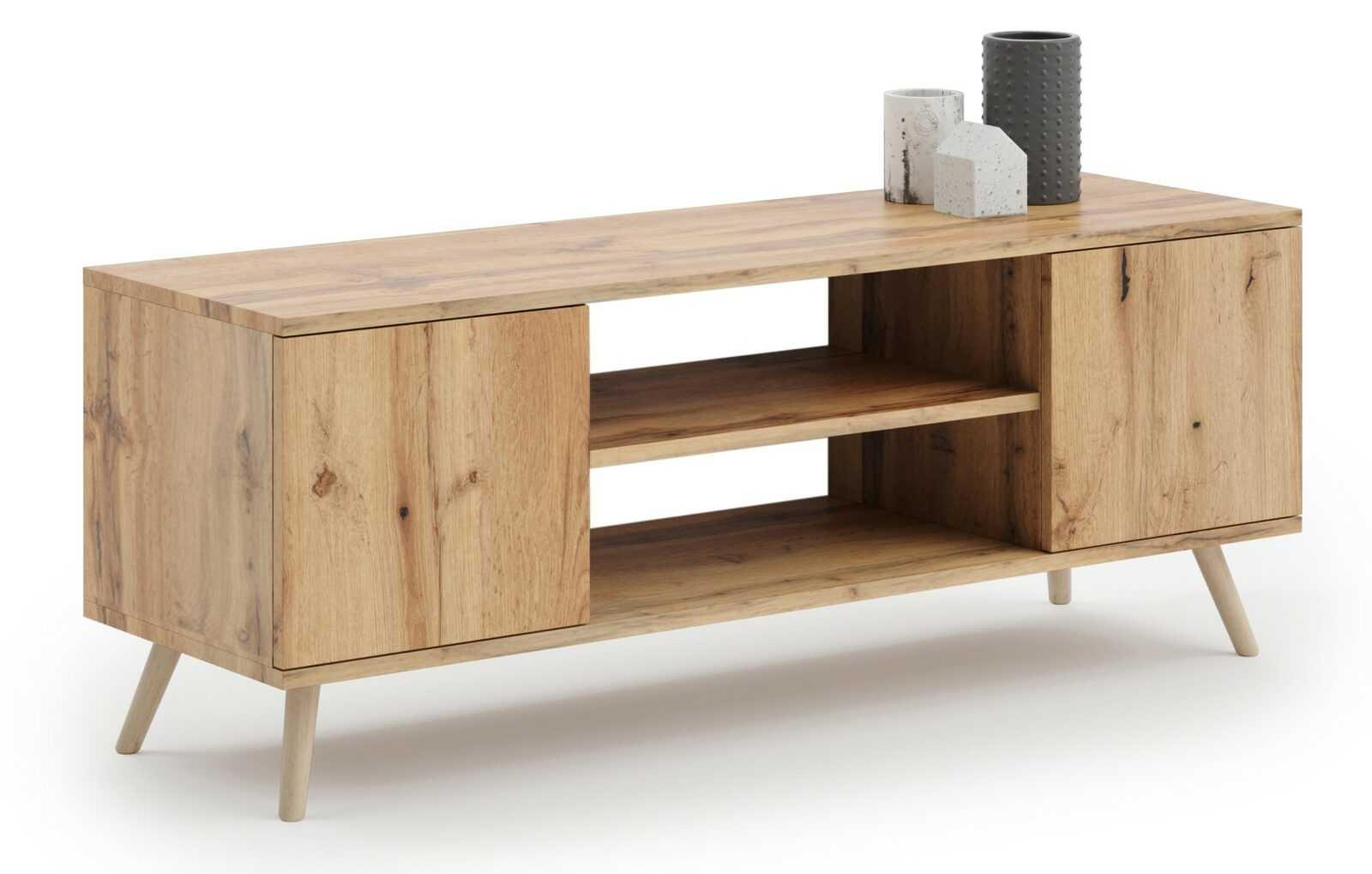 LOWBOARD Focus - Eichefarben, Holzwerkstoff (40/50/135cm) - RAUMHIRSCH FURNITURE