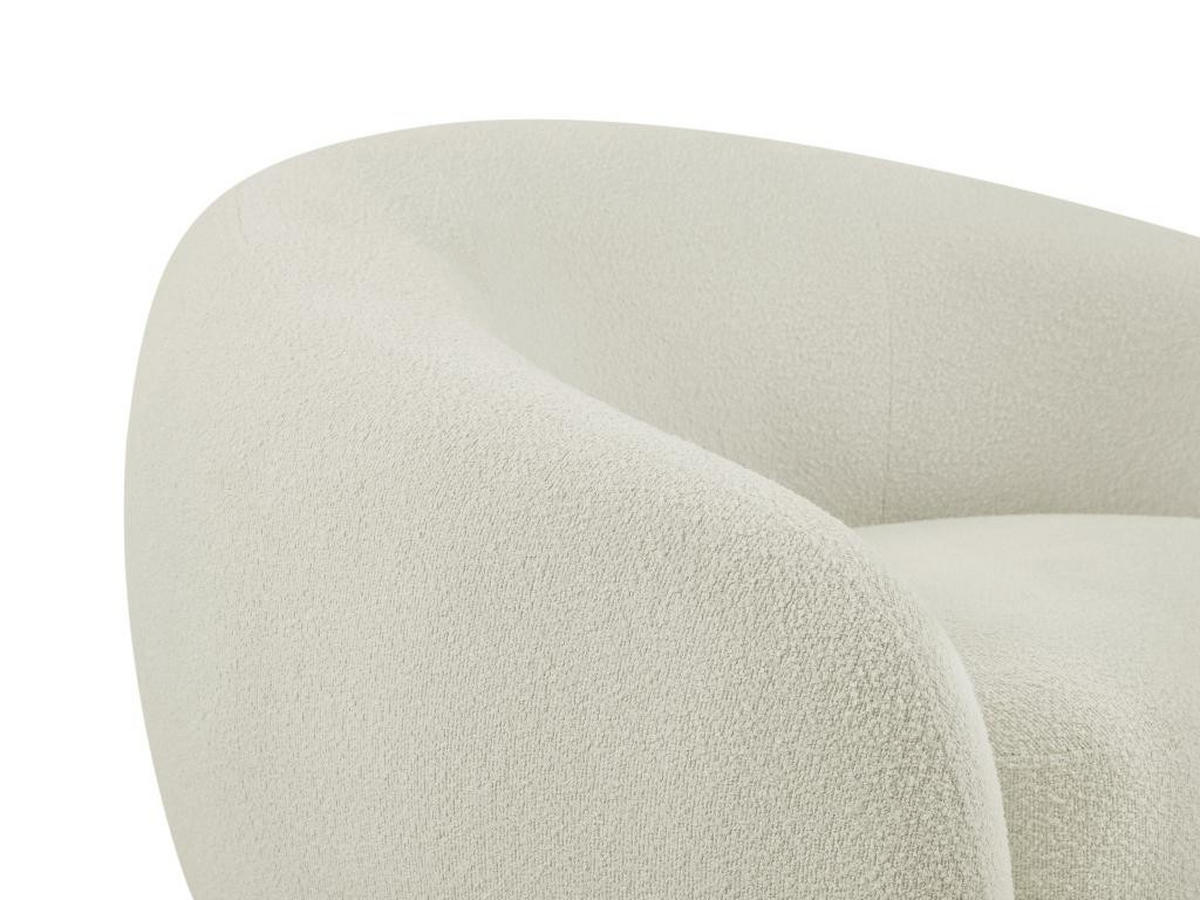 SESSEL - Bouclé-Stoff - Elfenbeinweiß - BOVANA - Weiß, Textil (90/70/110cm) - Pascal Morabito
