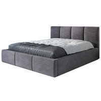 POLSTERBETT ORINO 180x200 Grau - Grau, Textil (180/200cm) - A&J MöbelLand