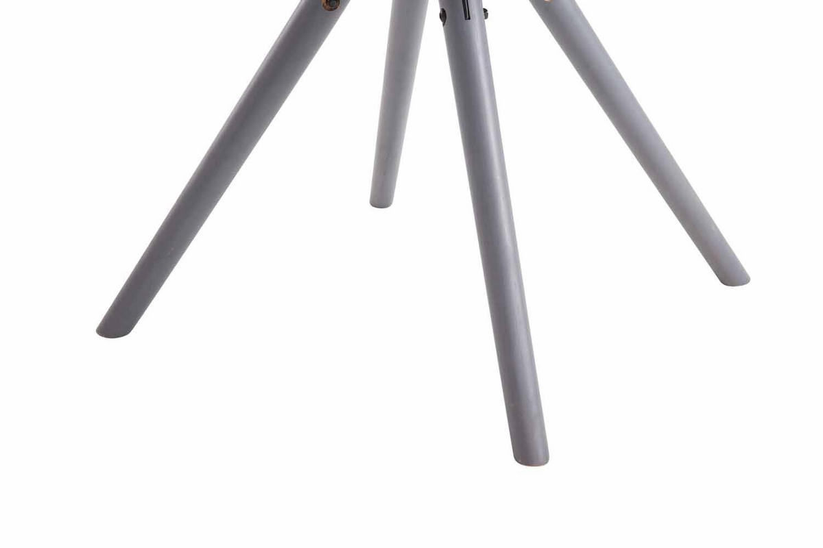 STUHL Stoff dunkelgrau - Dunkelgrau/Grau, Holz/Textil (48/84/56cm) - CLP