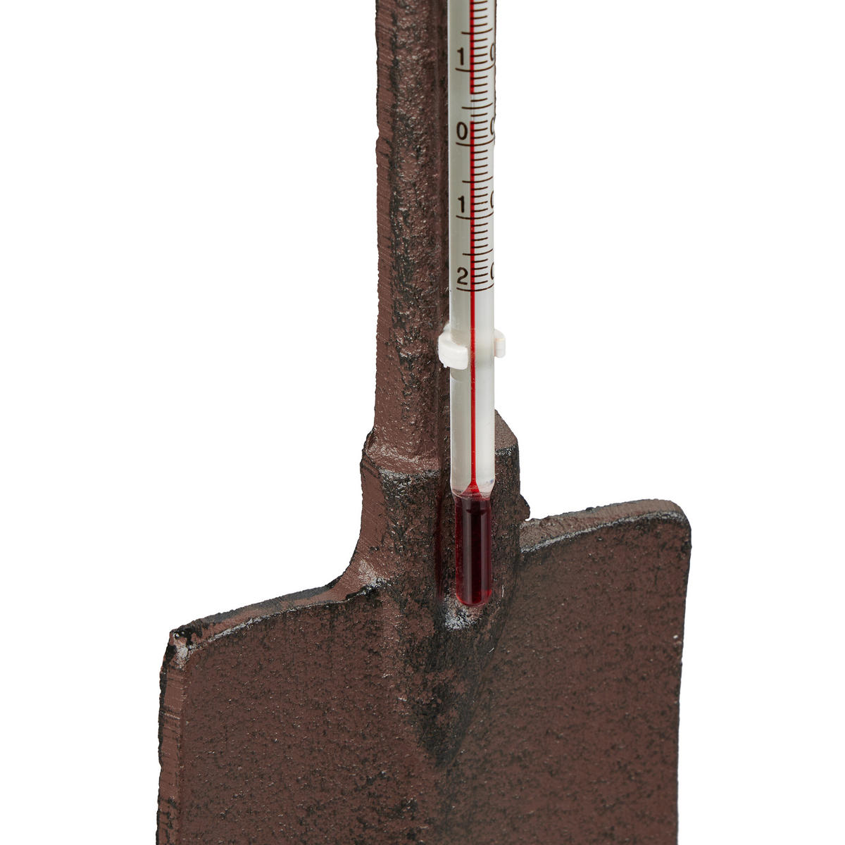VONKAJŠÍ teplomer - tmavohnedá, kov/sklo (9/30cm) - Relaxdays