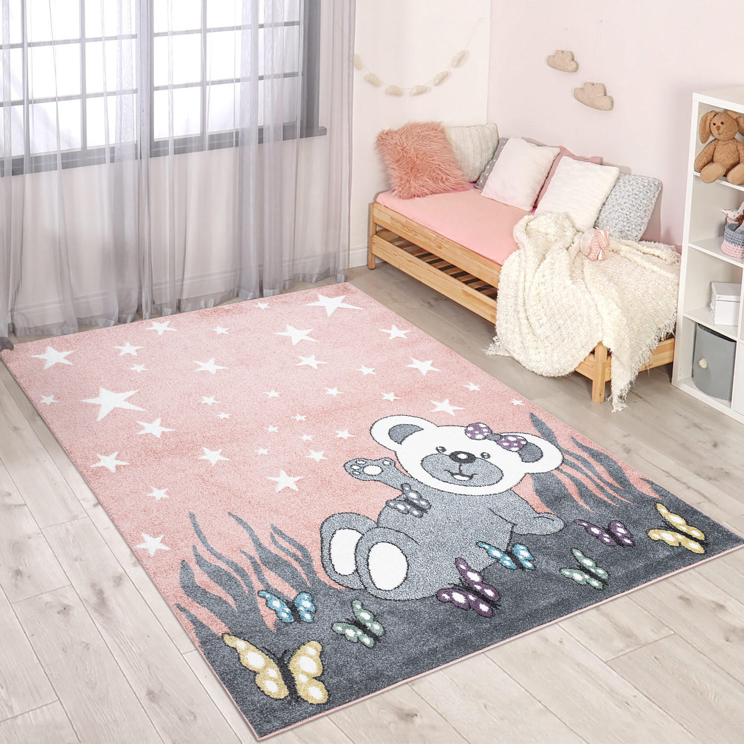 KINDERTEPPICH Anime 916 Rosa 80x150 cm - Rosa, Textil (80/150cm) - carpet city
