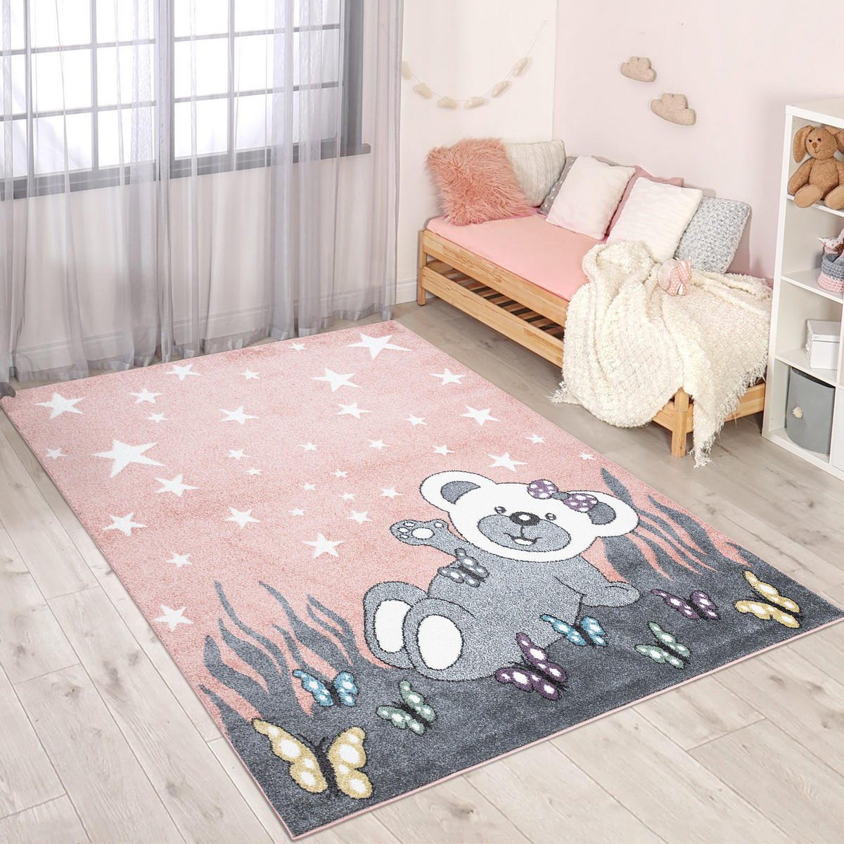KINDERTEPPICH Anime 916 Rosa 190x280 cm - Rosa, Textil (190/280cm) - carpet city