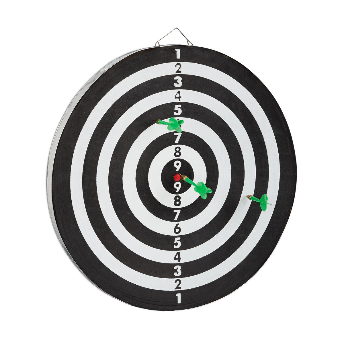 DARTSCHEIBE - Multicolor, Wellpappe/Metall (43/1.1/43cm) - Relaxdays