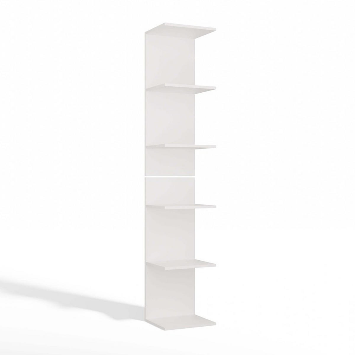 KNIŽNICA Biela 35/180/30 - biela, kompozitné drevo (35/180/30cm) - RAUMHIRSCH FURNITURE