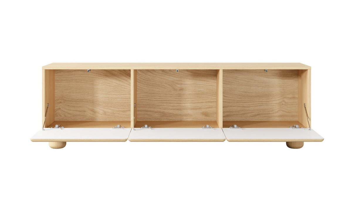 TV-SCHRANK 150 cm Bloom, Eiche Vicenza, Boho, 3 Türen - Eichefarben, Holz (150/47/38cm) - Emporius