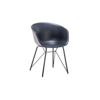 STUHL DANI Blau Kunstleder - Blau, Leder (60/79/52cm) - KAWOLA