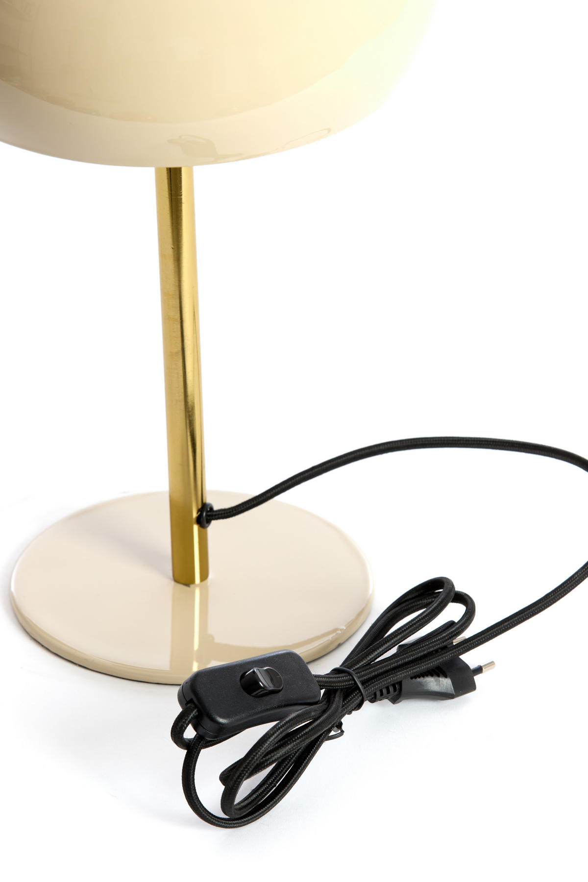 TISCHLAMPE Surin Grau Ø22/34 cm - Grau, Metall (22/22/34cm) - Light & Living