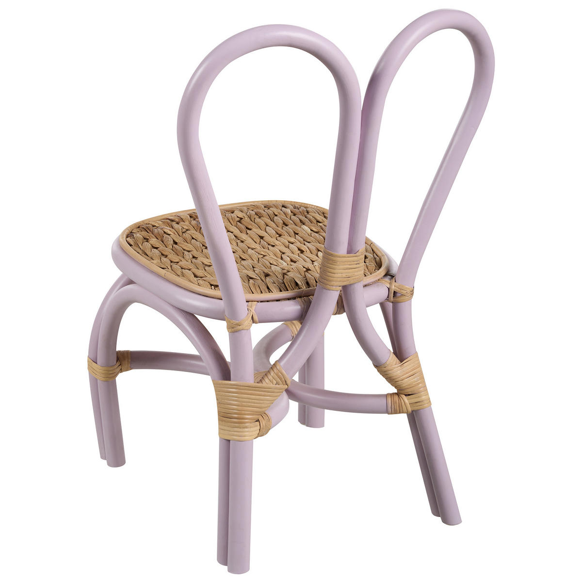 BARNFÅTÖLJ violett Desimi - Violett, Naturmaterial (38/60/38cm) - Beliani