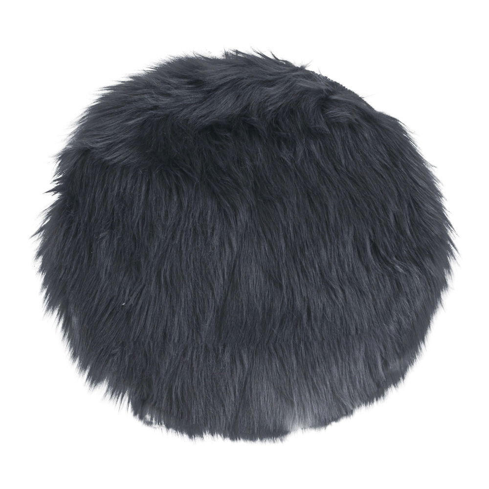 LAMMFELLSITZ Künstlich Polyester Grau - Grau, Textil (35/35cm) - tinkaro