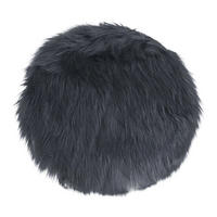 LAMMFELLSITZ Künstlich Polyester Grau - Grau, Textil (35/35cm) - tinkaro