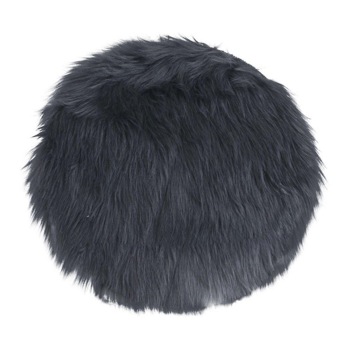 LAMMFELLSITZ Künstlich Polyester Grau - Grau, Textil (35/35cm) - tinkaro