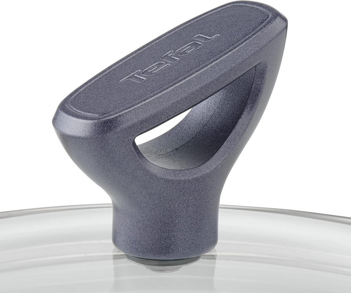 SAUTEUSE G7133214 Dailycook 24 cm Edelstahl 18/10 Antihaft Induktion mit Glasdeckel Thermo-Spot - Silberfarben, Glas/Metall (24cm) - Tefal