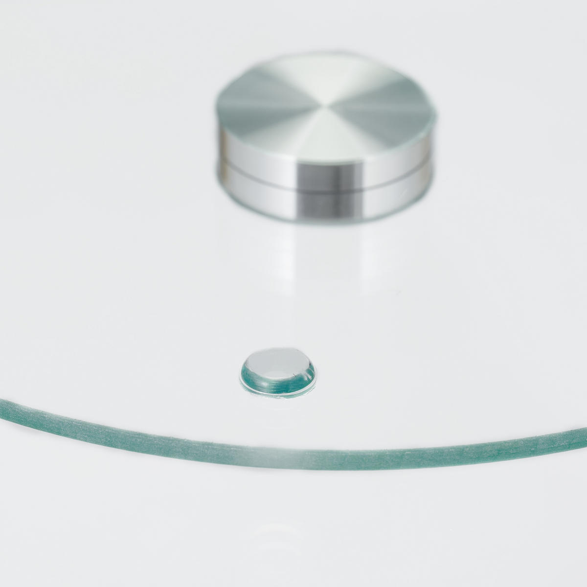 TORTENPLATTE - Transparent, Glas/Metall (30/2/30cm) - Relaxdays