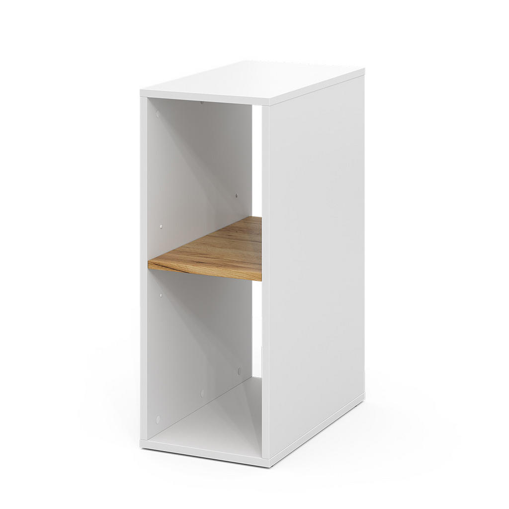 Vicco PC SKŘÍŇ Tomy Bílý/zlatý dub 28.5 x 50 cm se 2 otevřenými přihrádkami
