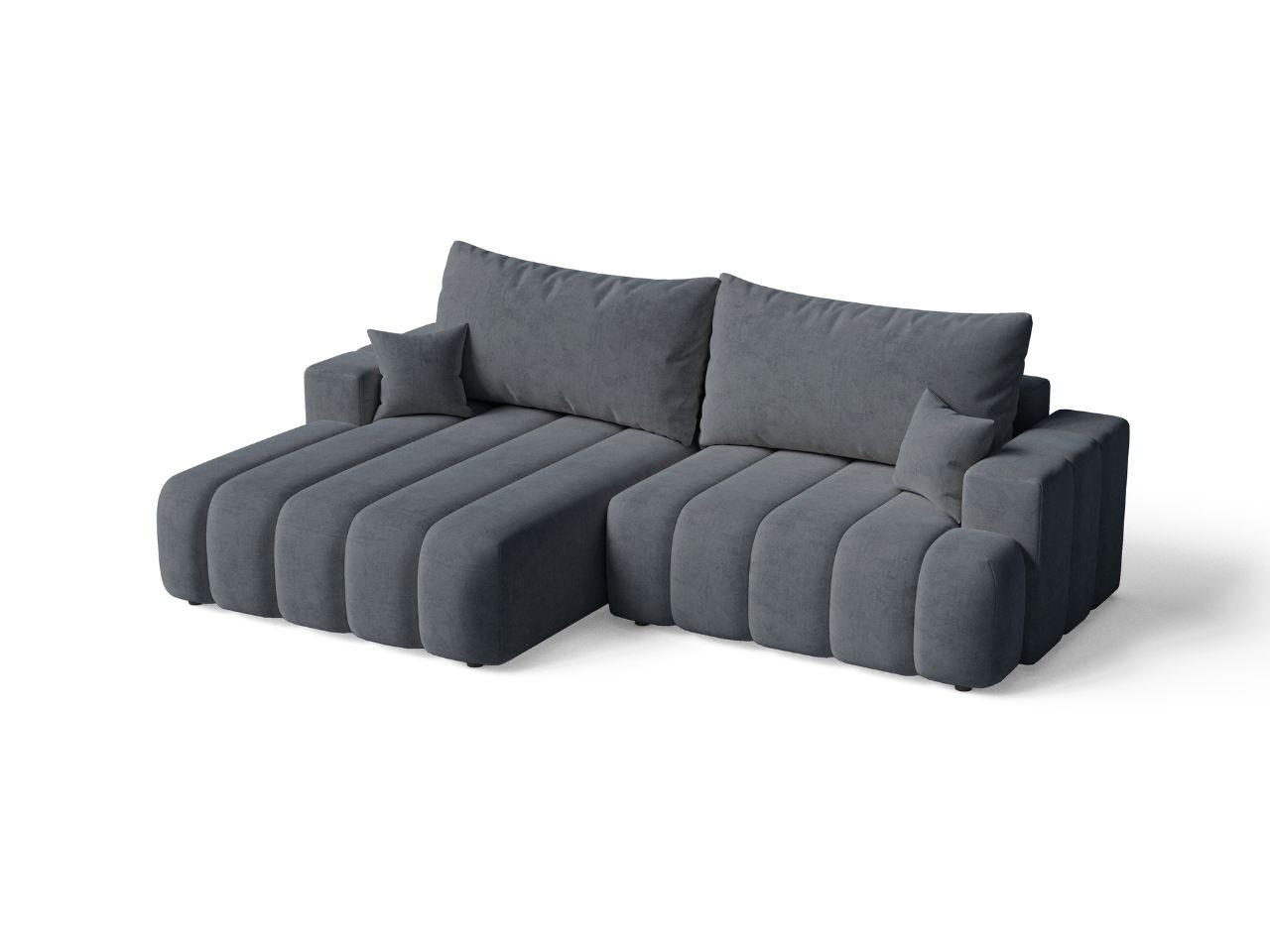 ECKSOFA Caleo Dunkelgrau Links - Dunkelgrau, Holz/Textil (270/170cm) - Graingold