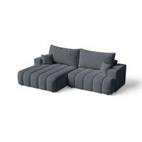 ECKSOFA Caleo Dunkelgrau Links - Dunkelgrau, Holz/Textil (270/170cm) - Graingold
