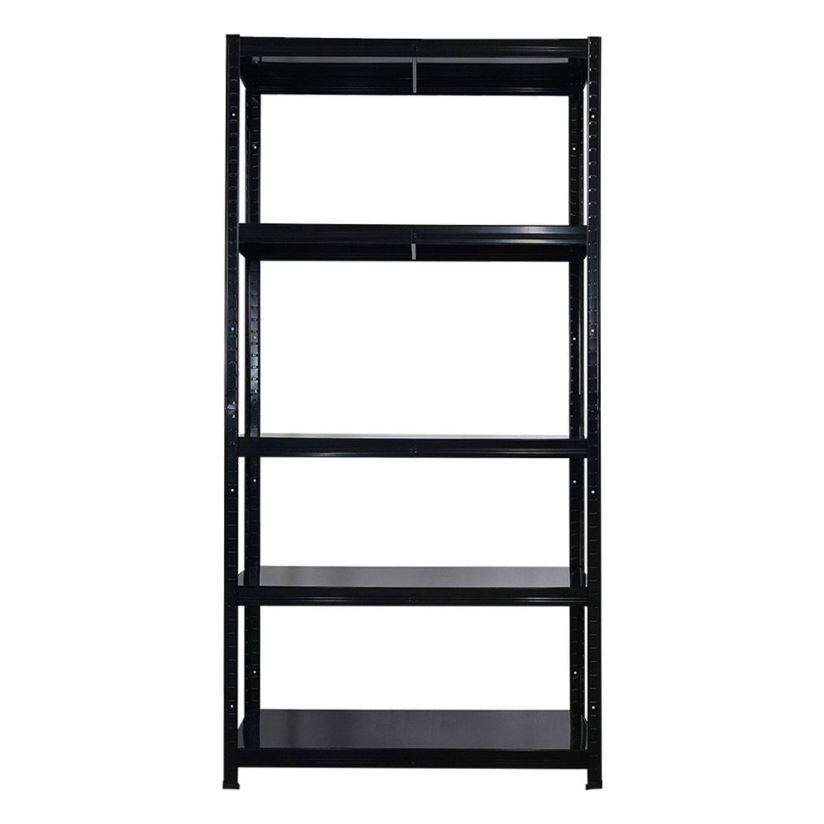 SCHWERLASTREGAL Ragnar für Gesamtlast 625kg 180x90x40 5 Stahlplatten-Ebenen Schwarz - Silberfarben, Metall (90/180/40cm) - PROREGAL