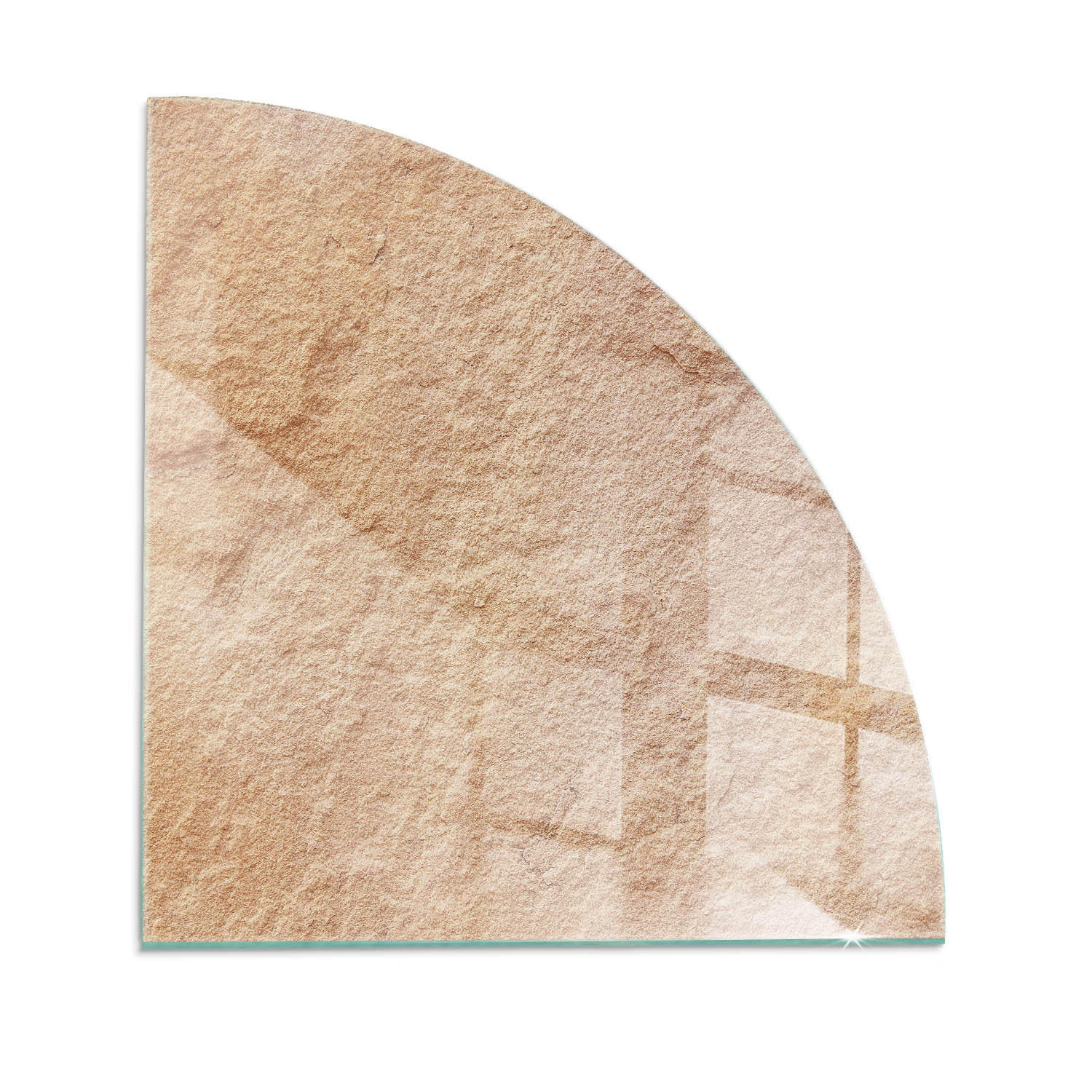 ArtPrintCave Glasplatte Beige 100x100x0.4 cm
