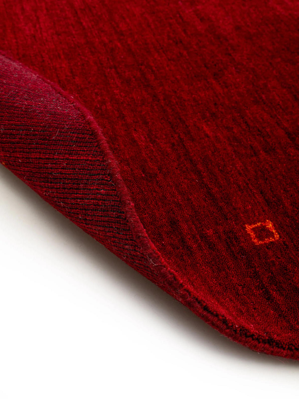 WOLLTEPPICH rund Jamal Rot ø 160 cm rund - Rot, Textil (160/160cm) - benuta Nest