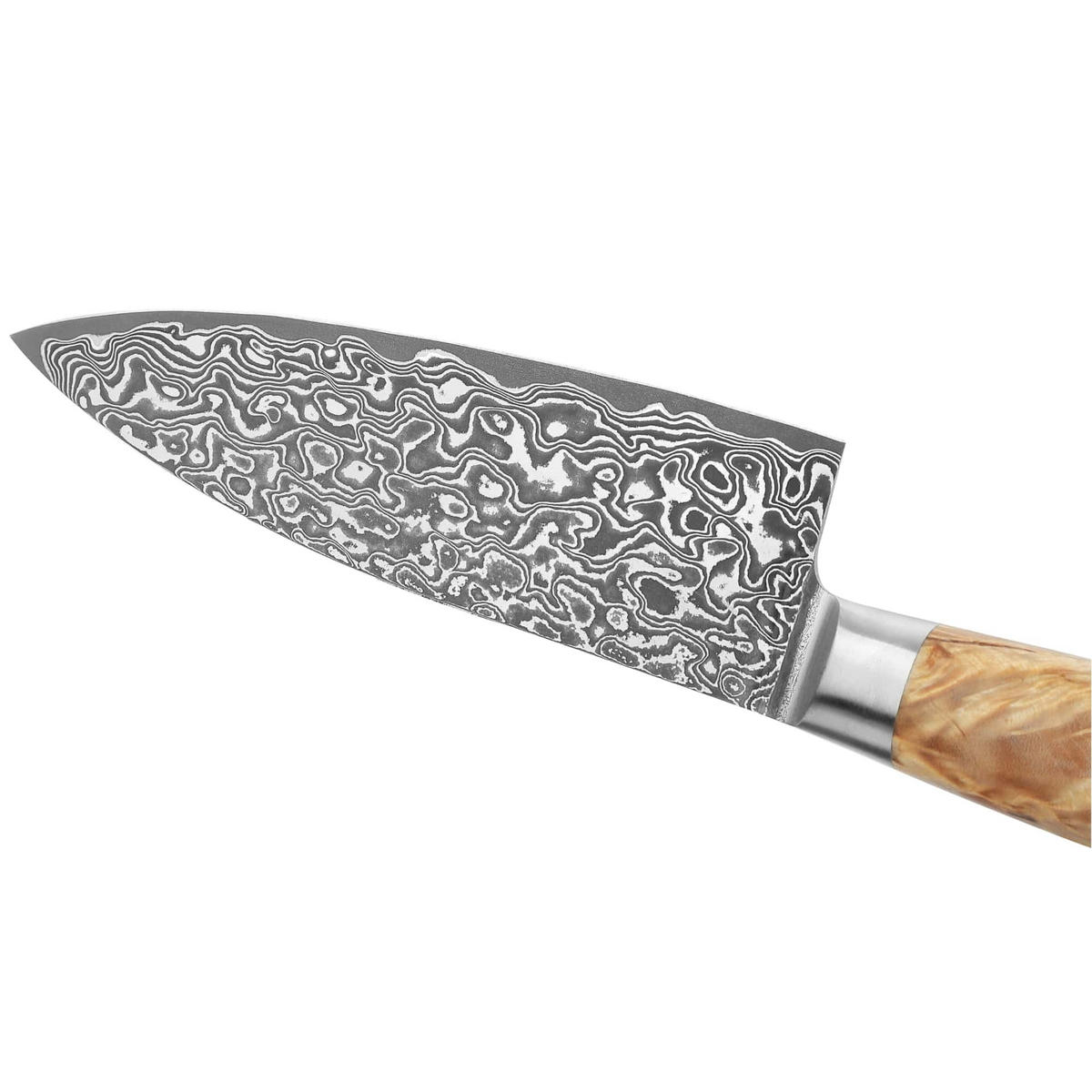 CHEFMESSER 16 cm - Birkefarben, Holz/Metall (23cm) - Zayiko