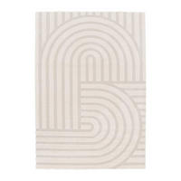 TEPPICH Design Relief-Effekt beige - Beige, Textil (160/230cm) - AFK Living