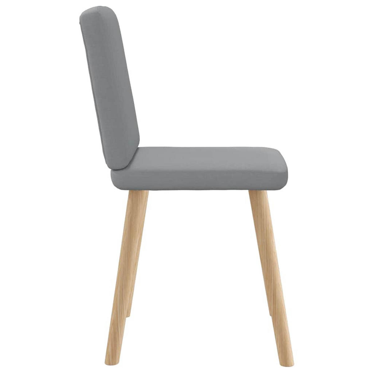 ESSZIMMERSTÜHLE 2 Stk. Hellgrau Stoff 45*54*86cm - Grau, Metall (45/86/54cm) - ZMH