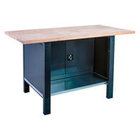 WERKBANK Buffalo Wood mit Schrank HxBxT 86,5 x 180 x 75 cm Traglast 1000 kg Anthrazit - Anthrazit, Metall (180/86.5/75cm) - PROREGAL